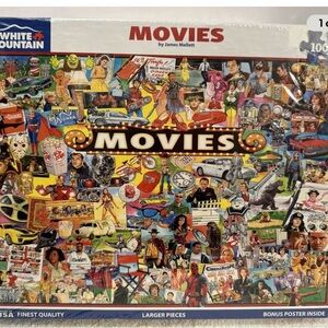 White Mountain Puzzle - The Movies,
1000 Piece with Poster in Box NEW In Wrapper